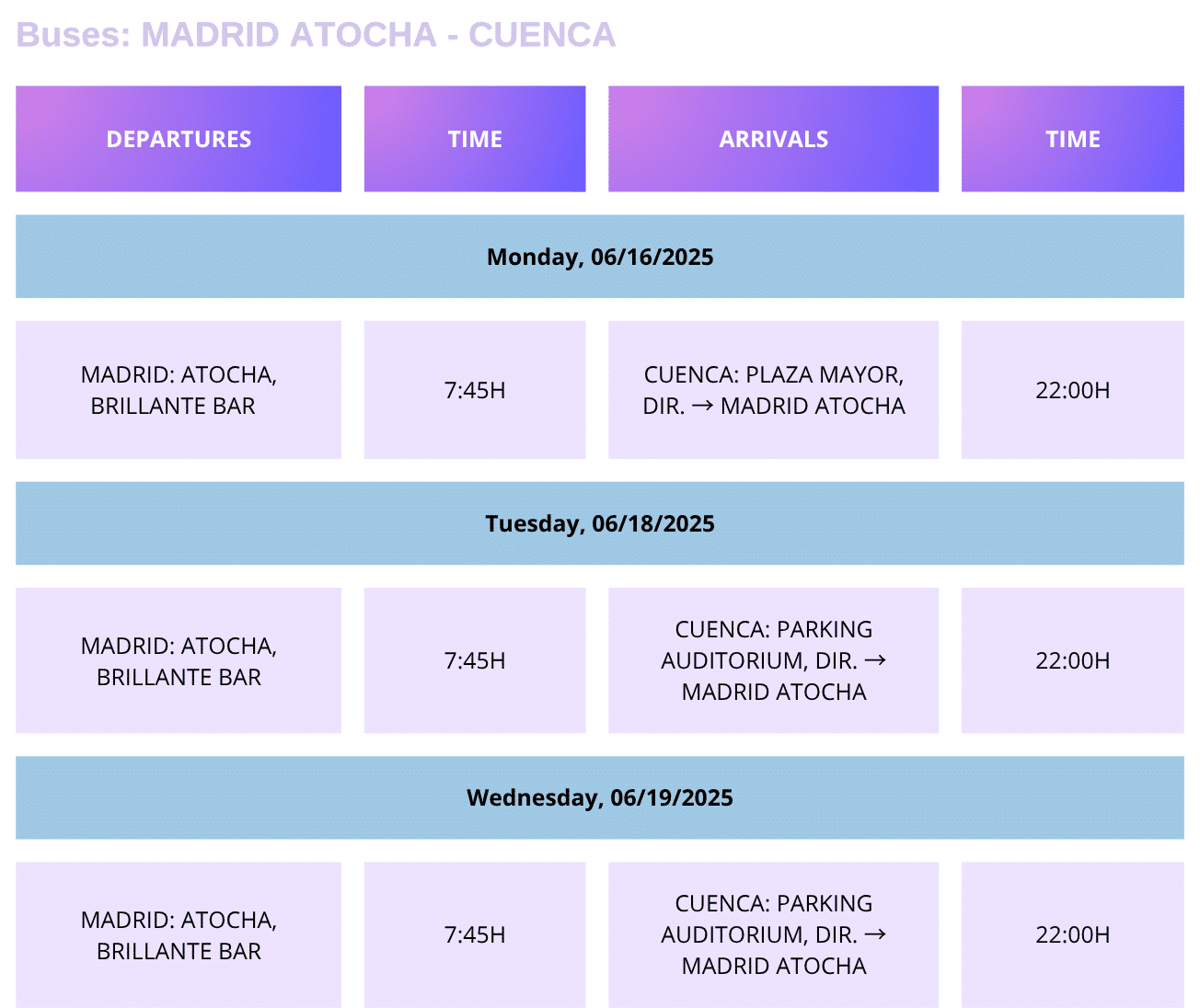 ENG BUSES MADRID ATOCHA